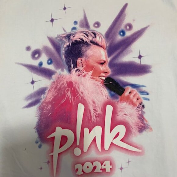 PINK 2024 WORLD TOUR WOMENS  band  TEE - Picture 2 of 5